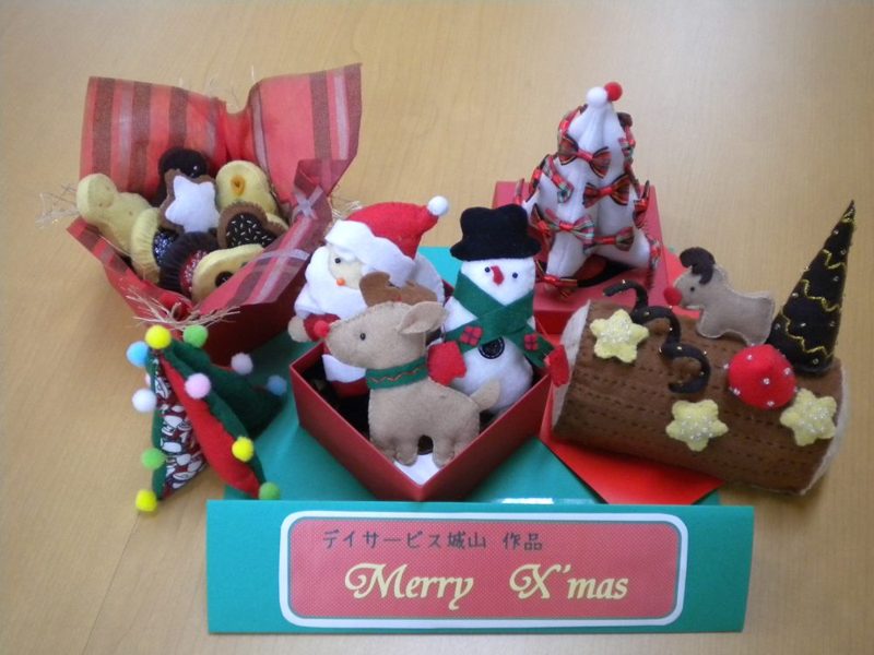 利用者さまが作ったクリスマスの飾り